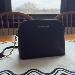 Michael Kors Black Saffiano Leather Crossbody Bag